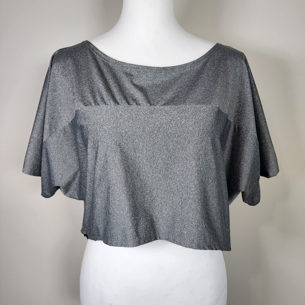 Workhall High‎ Low Shirt Womens Small Hi Lo Stretch Oversize Top Streetwear Tee